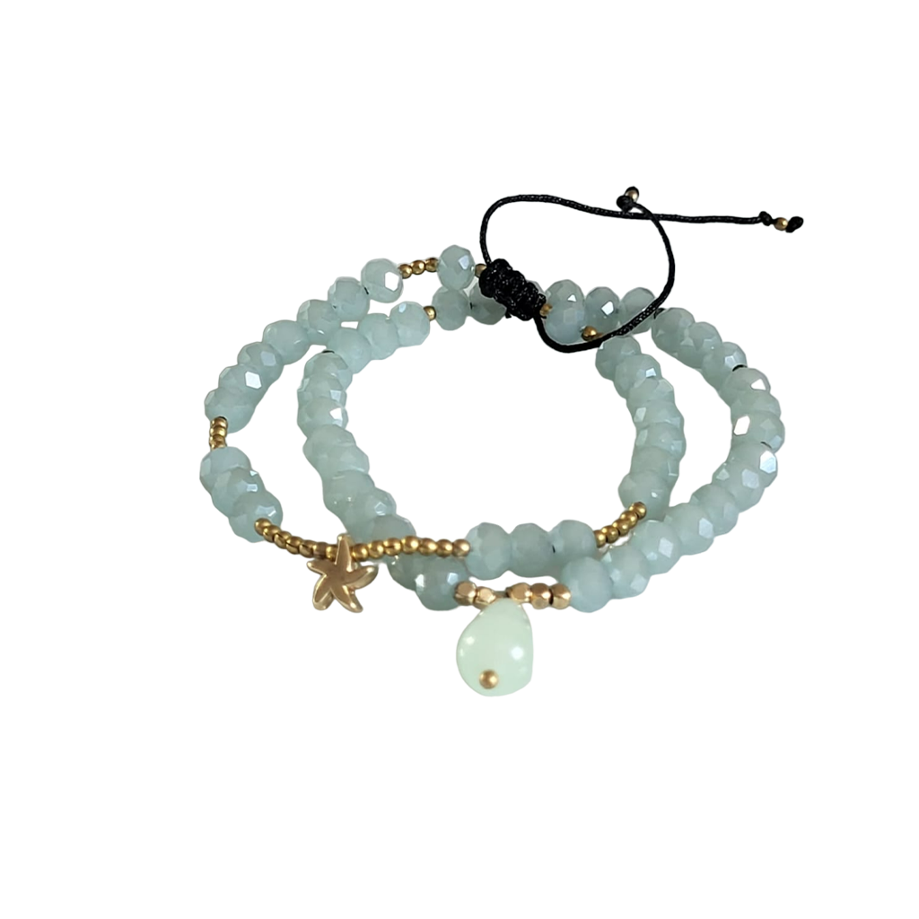 Deux bracelets personnalisés – Verts